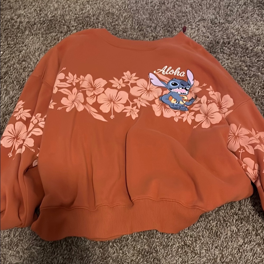 Orange Stitch Aloha Sweatshirt
